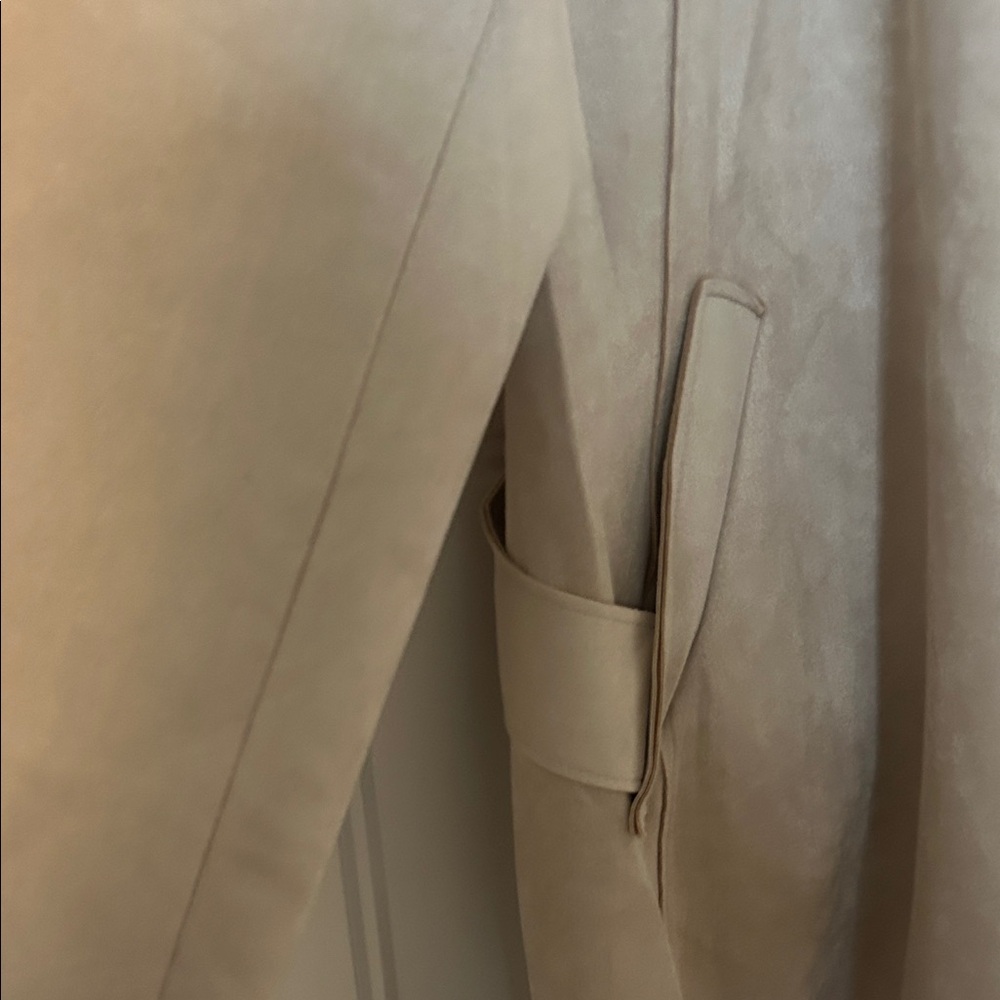 Magaschoni Beige Draped Trench Coat - Picture 5 of 15